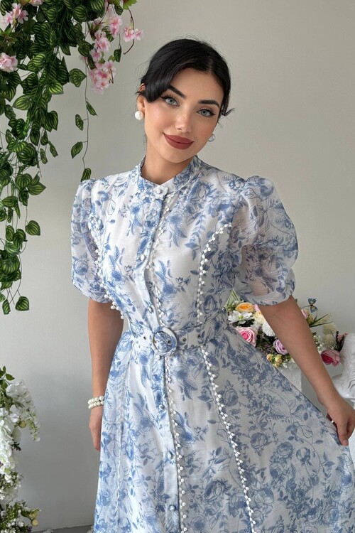 Dress with Belt Detail