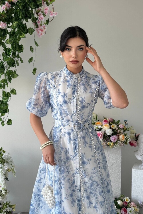 Dress with Belt Detail