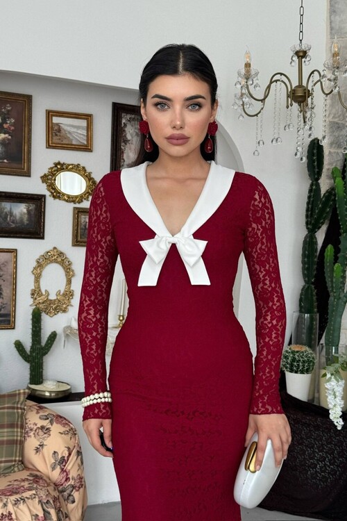 Duyru Dress with Bow Detail