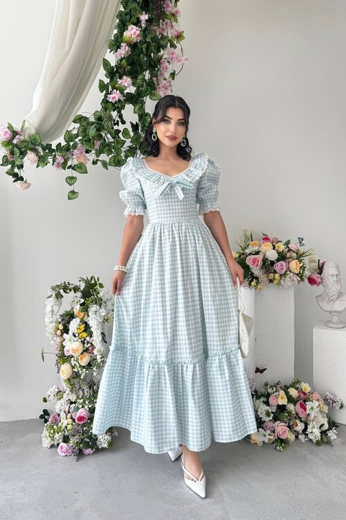 Geun Ruffle Collar Dress