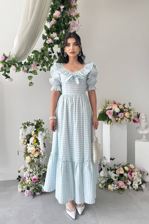 Geun Ruffle Collar Dress
