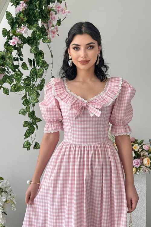 Geun Ruffle Collar Dress