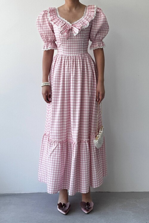 Geun Ruffle Collar Dress