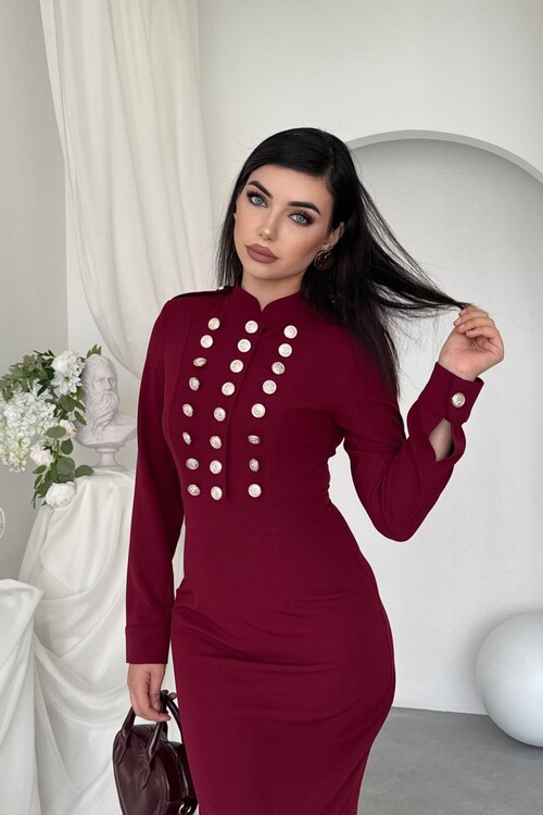 Gurea Button-Detail Dress