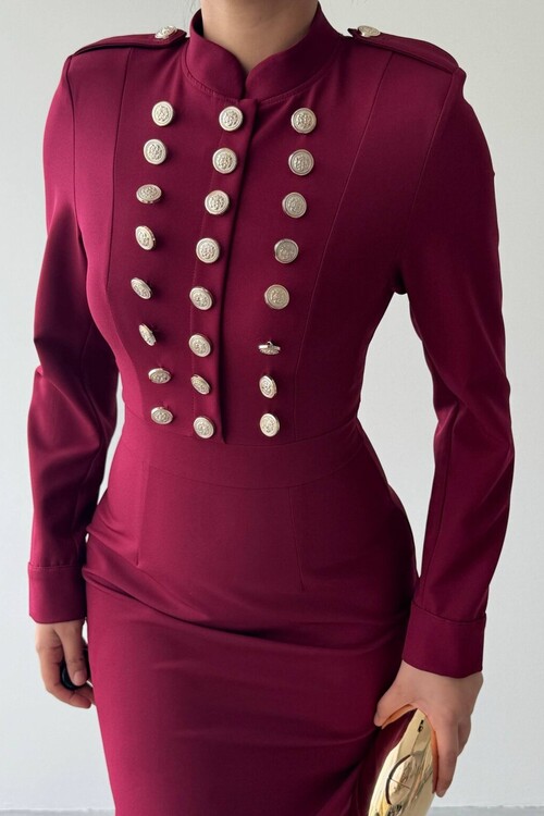 Gurea Button-Detail Dress