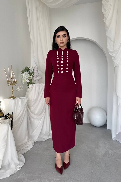 Gurea Button-Detail Dress