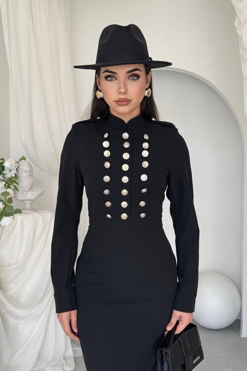 Gurea Button-Detail Dress