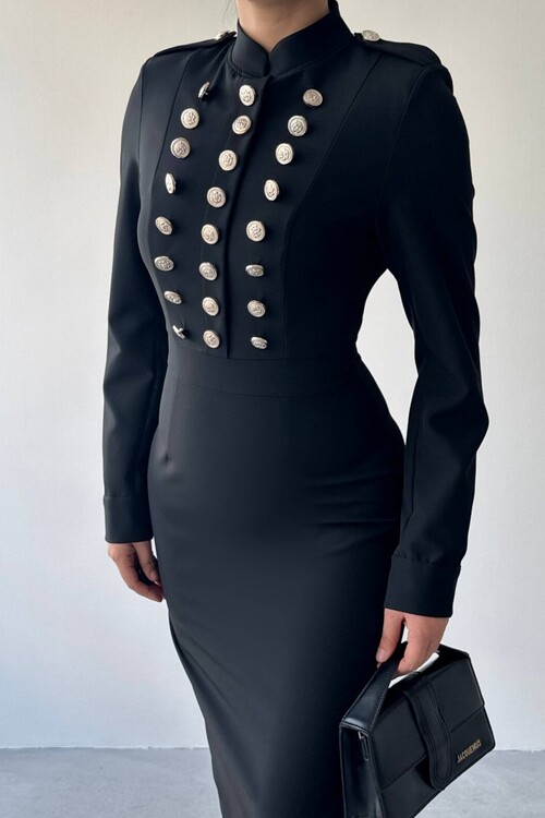 Gurea Button-Detail Dress