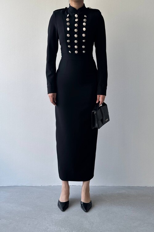 Gurea Button-Detail Dress