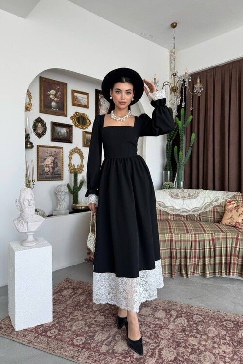 Huyno Lace-Detail Dress