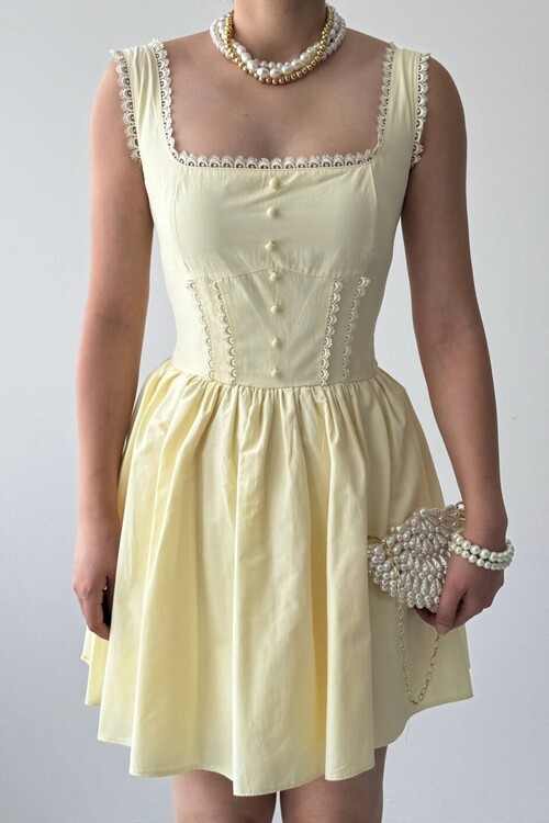Joyo Button-Detail Dress