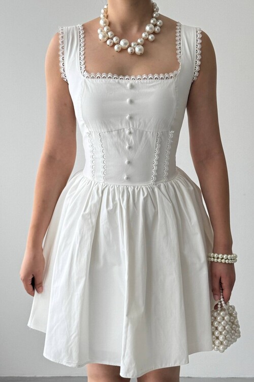 Joyo Button-Detail Dress