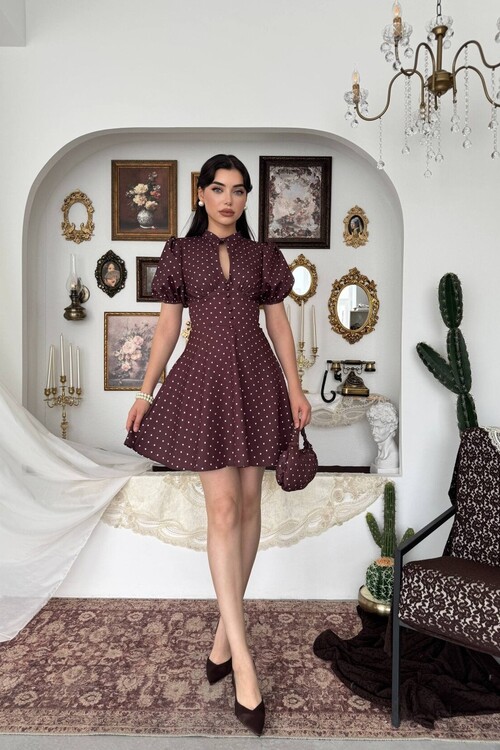 Alsace Dekolte Detaylı Elbise