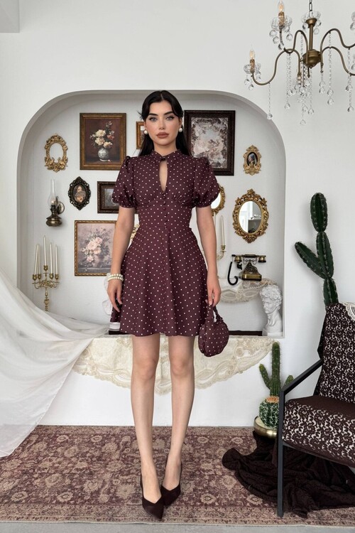 Alsace Dekolte Detaylı Elbise