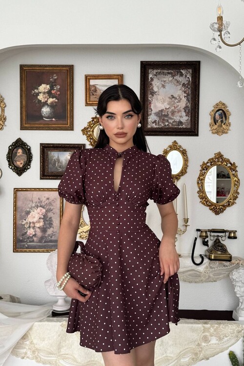 Alsace Dekolte Detaylı Elbise