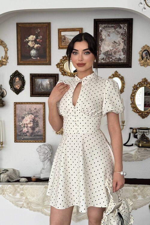 Alsace Dekolte Detaylı Elbise