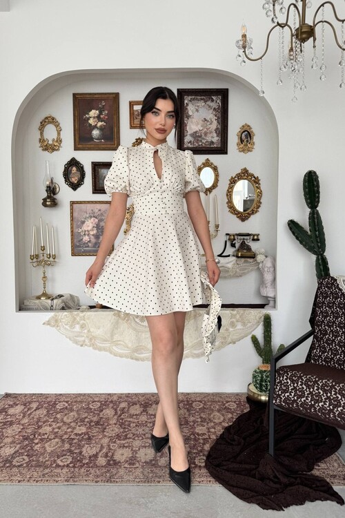 Alsace Dekolte Detaylı Elbise