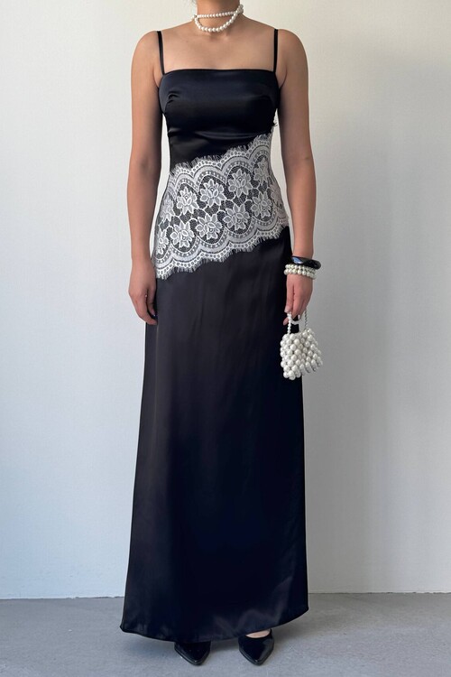 Lumes Paris Lace Detail Dress