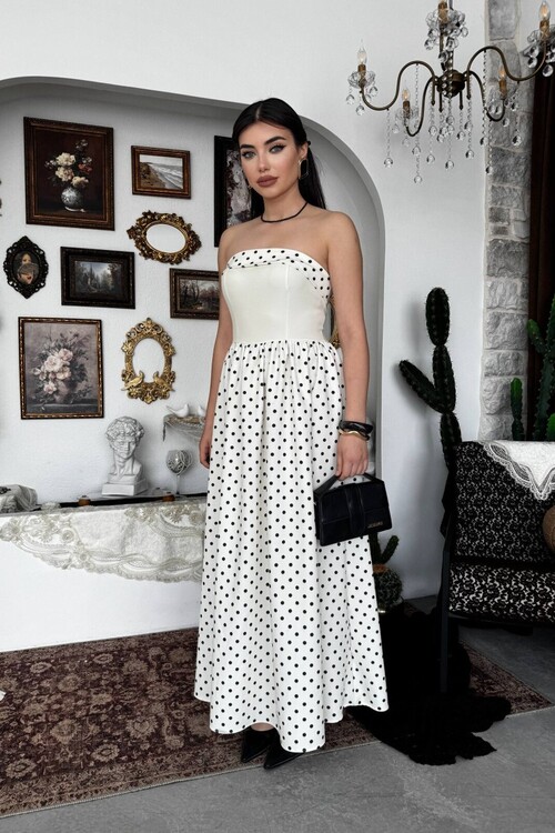 Penas Strapless Dress