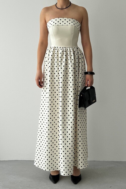 Penas Strapless Dress