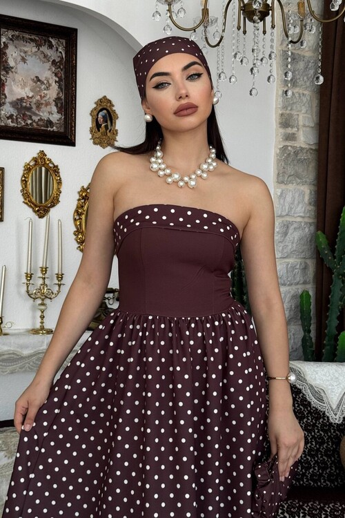 Penas Strapless Dress