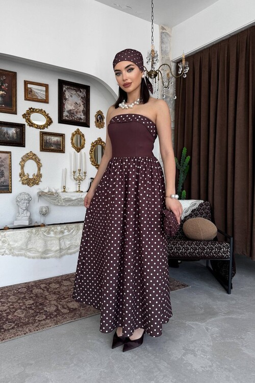 Penas Strapless Dress