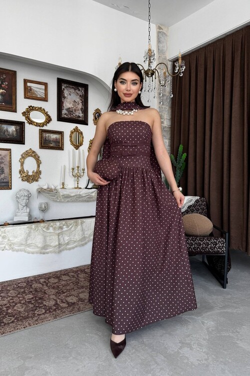 Penas Strapless Dress