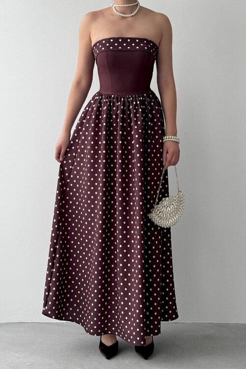 Penas Strapless Dress