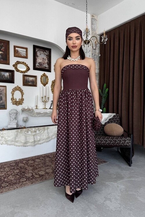 Penas Strapless Dress