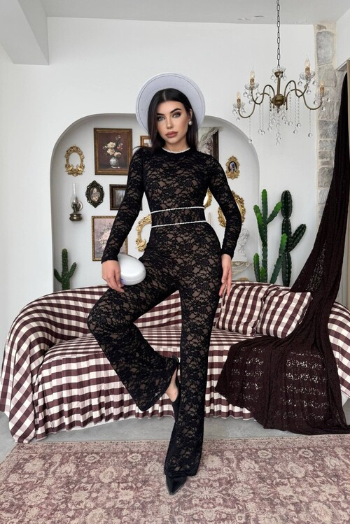 Ponas Belt-Detail Jumpsuit