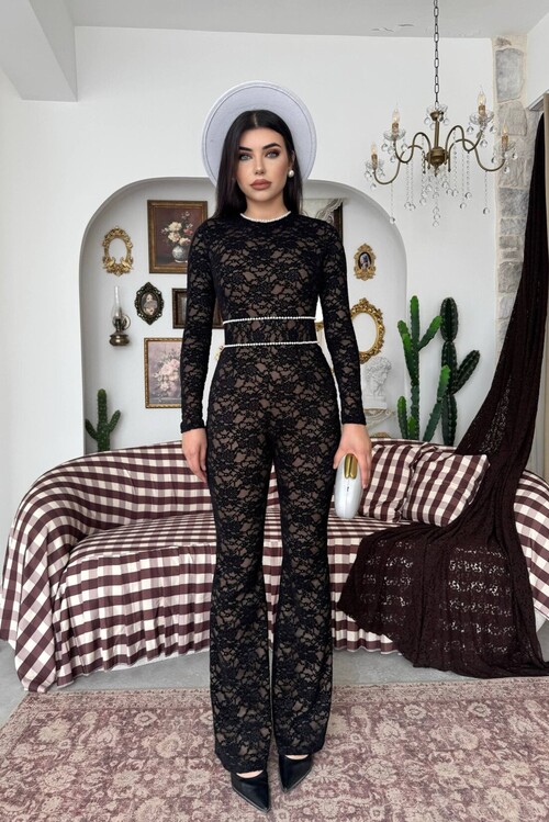 Ponas Belt-Detail Jumpsuit