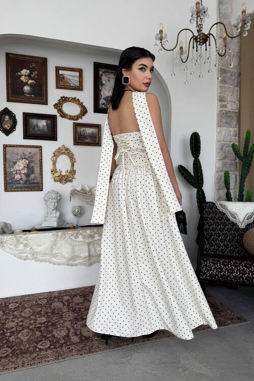 Pons Shawl Detail Dress