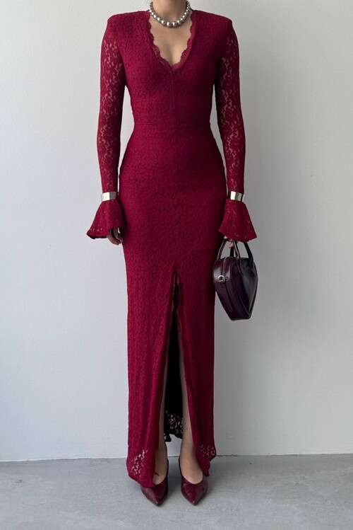 Ruyon Dress with Slit Detail