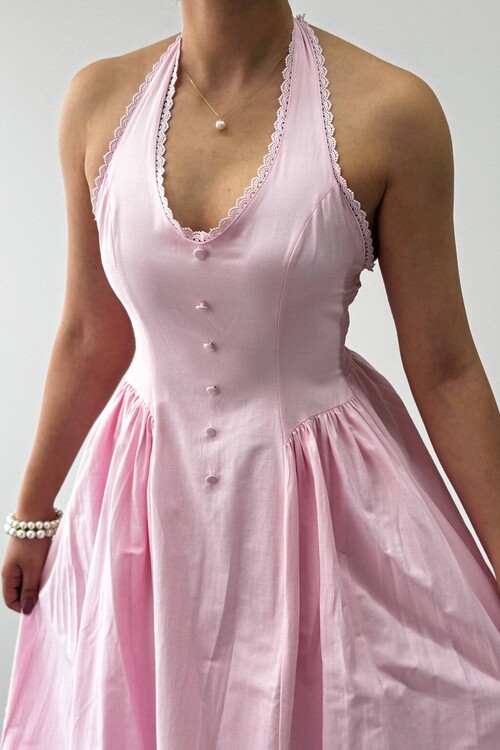Smen Button Detail Dress