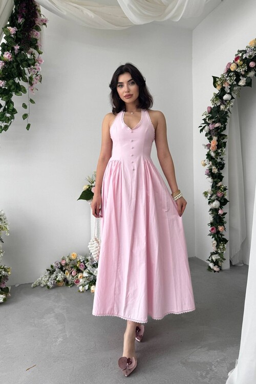 Smen Button Detail Dress