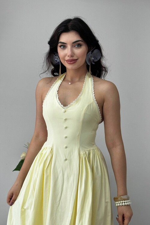Smen Button Detail Dress