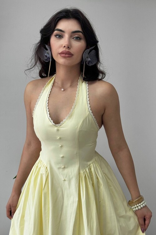 Smen Button Detail Dress