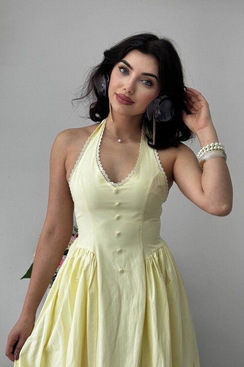 Smen Button Detail Dress