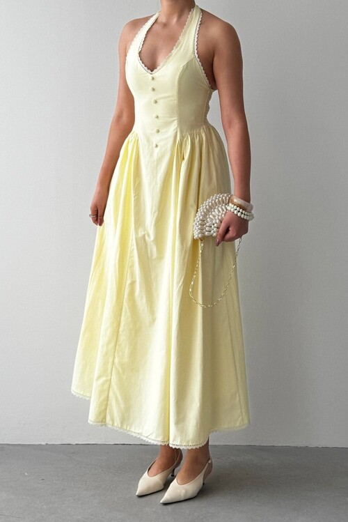 Smen Button Detail Dress