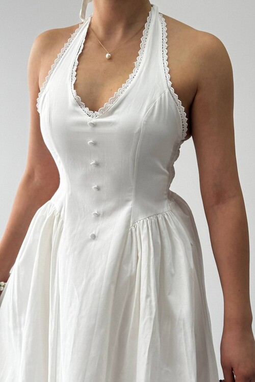 Smen Button Detail Dress