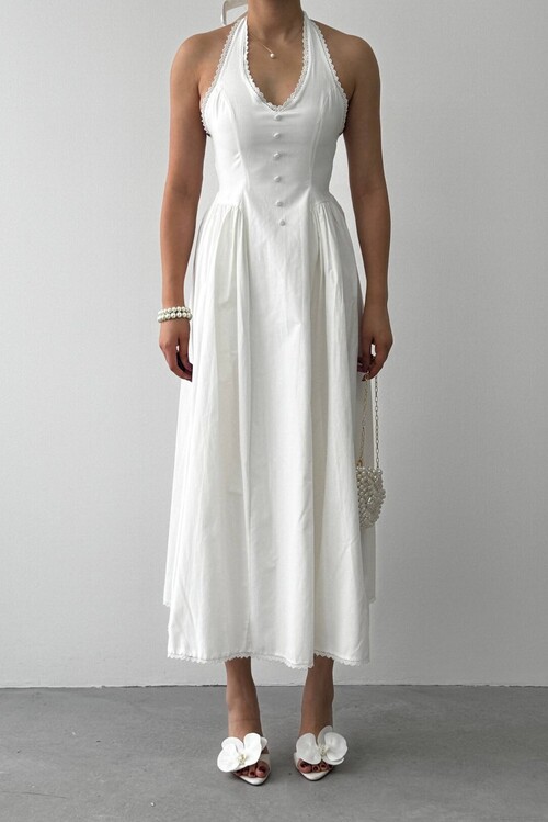 Smen Button Detail Dress