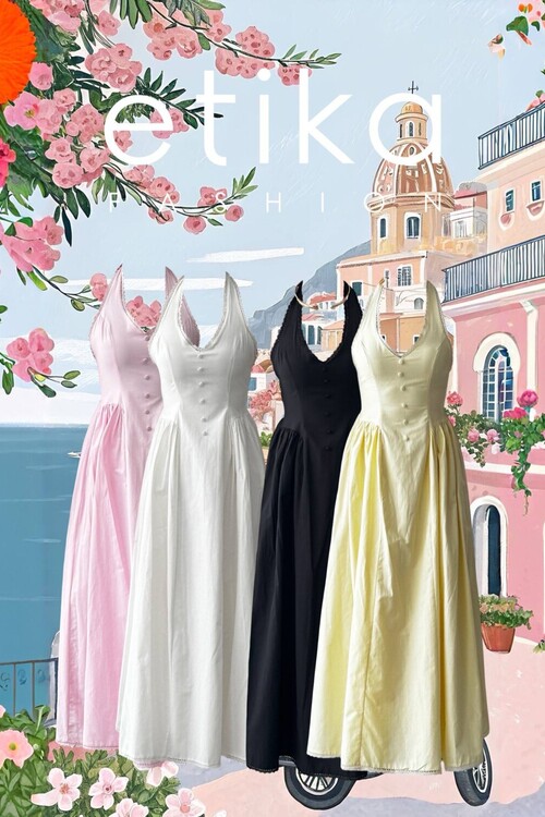 Smen Button Detail Dress