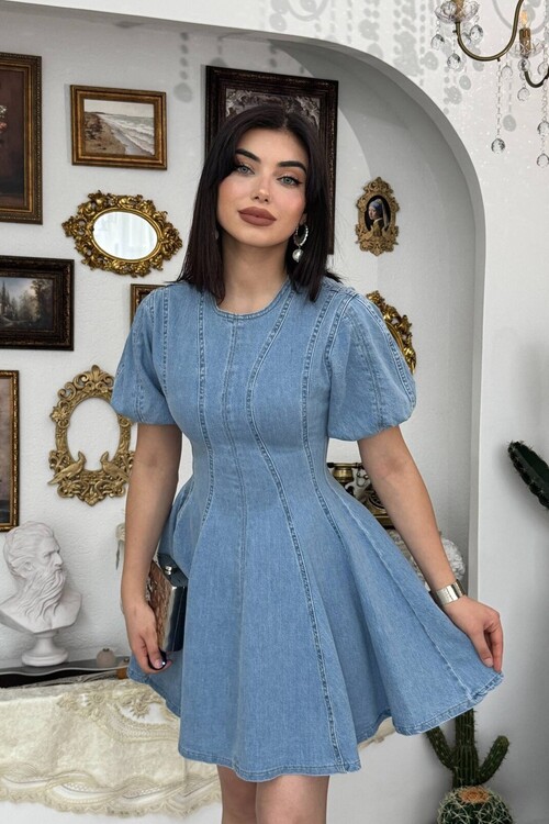 Viva Denim Elbise