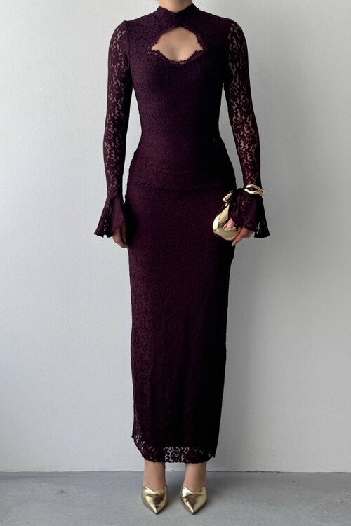 Wexo Dress with Bust Cut-Out Detail