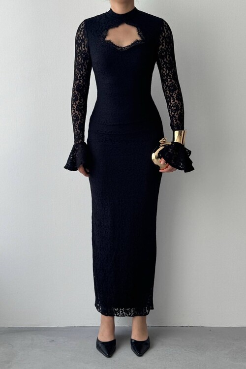 Wexo Dress with Bust Cut-Out Detail