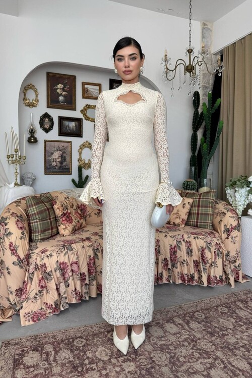 Wexo Dress with Bust Cut-Out Detail