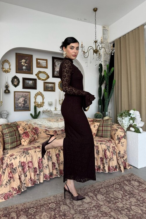 Wexo Dress with Bust Cut-Out Detail