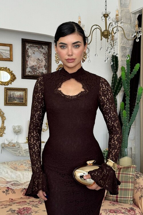 Wexo Dress with Bust Cut-Out Detail