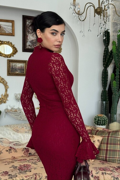 Wexo Dress with Bust Cut-Out Detail