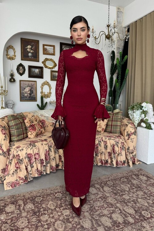 Wexo Dress with Bust Cut-Out Detail